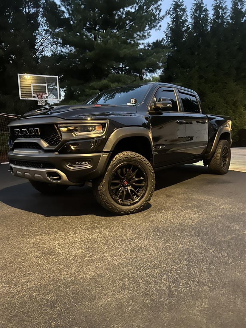 Black Ram TRX at dusk after a full exterior detail